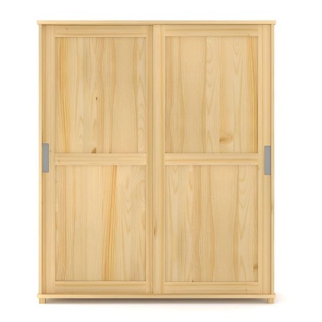 Przesuwna szafa sosnowa SF3Z 80-180x190x60 cm