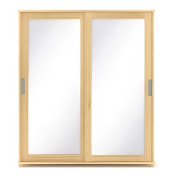 Przesuwna szafa sosnowa SF3ZL 80-180x190x60 cm