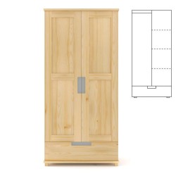 Szafa sosnowa SF1P 80/90/100x190x60 cm