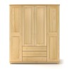 Szafa sosnowa S4+3P 163x190x60 cm