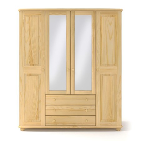 Szafa sosnowa S4+3PL 163x190x60 cm