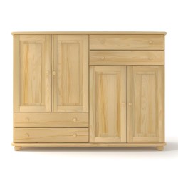 Bieliźniarka sosnowa K49 163x124x42 cm