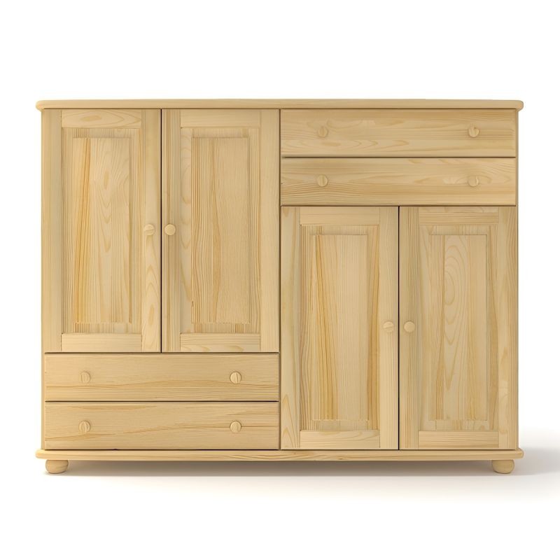 Bieliźniarka sosnowa K49 163x124x42 cm