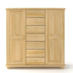 Bieliźniarka sosnowa K35 124x124x42 cm