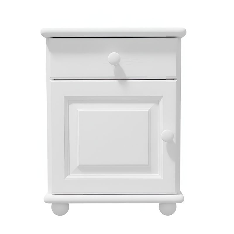 Biała szafka nocna sosnowa SN01 42x55x35 cm