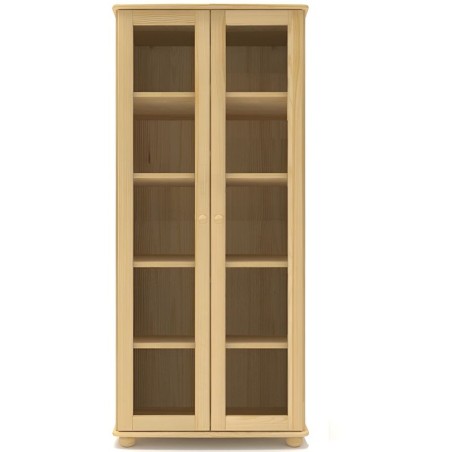 Witryna sosnowa W5 80x190x42 cm