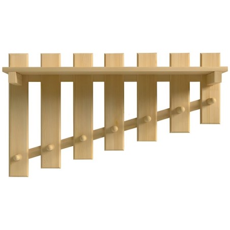 Wieszak sosnowy WS07 72x42x21,5 cm